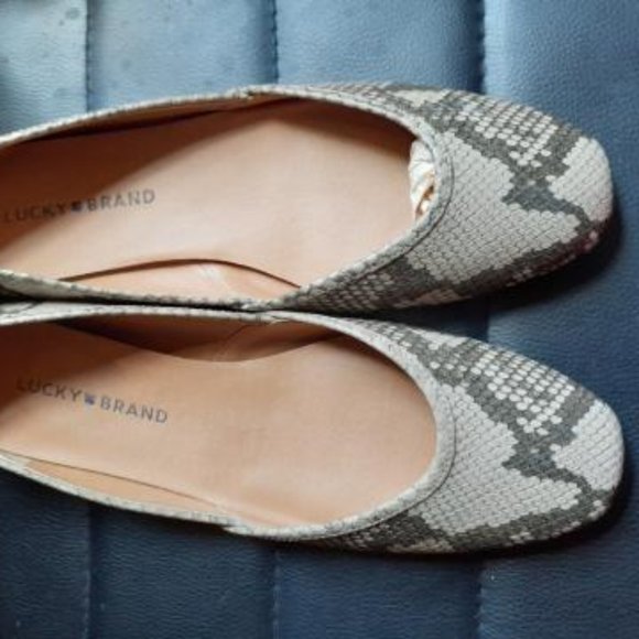 Lucky Brand Shoes - Lucky Brand new with box leather snake embossed flat